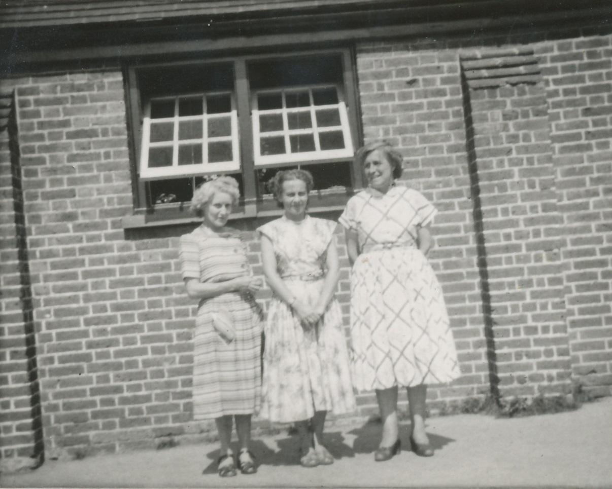 1956 - Joy Cox Centre (L) Mrs L Howes (R) Mrs Willis
